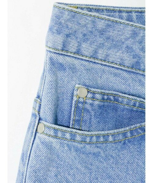 MIDIUMISOLID / ミディウミソリッド その他パンツ | MIDIUMISOLID ハイウエストワイドデニム(ブルー) | 詳細16