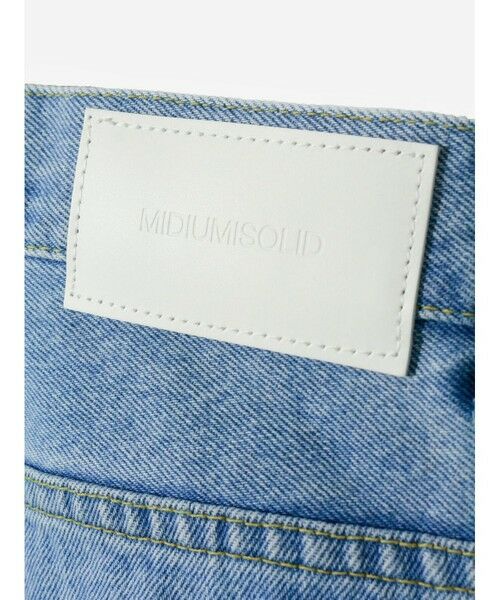 MIDIUMISOLID / ミディウミソリッド その他パンツ | MIDIUMISOLID ハイウエストワイドデニム(ブルー) | 詳細21