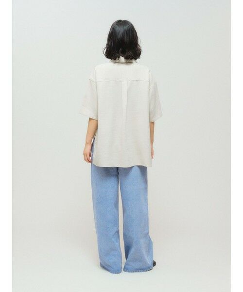 MIDIUMISOLID / ミディウミソリッド その他パンツ | MIDIUMISOLID ハイウエストワイドデニム(ブルー) | 詳細6