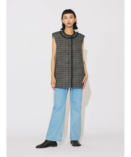 MIDIUMISOLID / ミディウミソリッド その他パンツ | MIDIUMISOLID ハイウエストストレートデニム(ブルー) | 詳細11