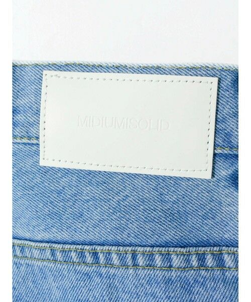 MIDIUMISOLID / ミディウミソリッド その他パンツ | MIDIUMISOLID ハイウエストストレートデニム(ブルー) | 詳細18