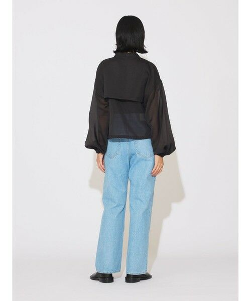 MIDIUMISOLID / ミディウミソリッド その他パンツ | MIDIUMISOLID ハイウエストストレートデニム(ブルー) | 詳細5