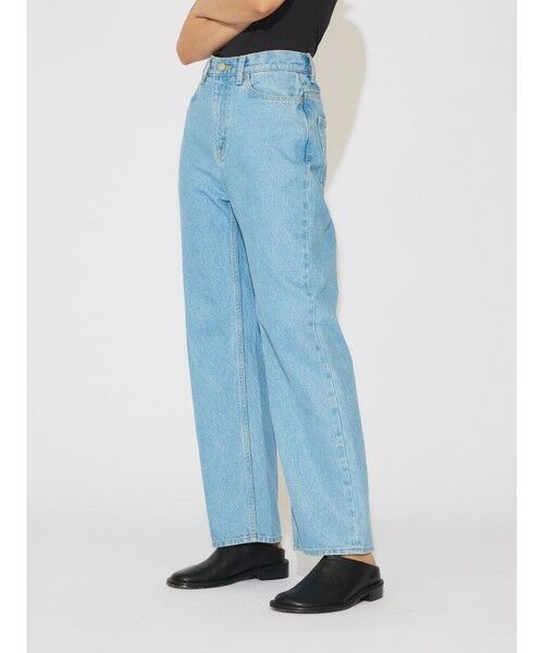 MIDIUMISOLID / ミディウミソリッド その他パンツ | MIDIUMISOLID ハイウエストストレートデニム(ブルー) | 詳細7