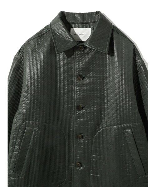 MIDIUMISOLID / ミディウミソリッド テーラードジャケット | MIDIUMISOLID ジャカードシャツジャケット | 詳細4