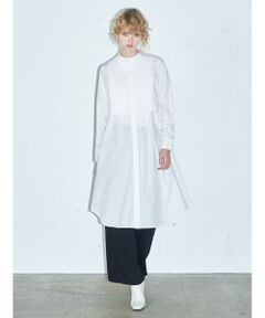 MIDIUMISOLID / ミディウミソリッド ドレス | MIDIUMISOLID for Ladies ピンタックヨークシャツワンピース