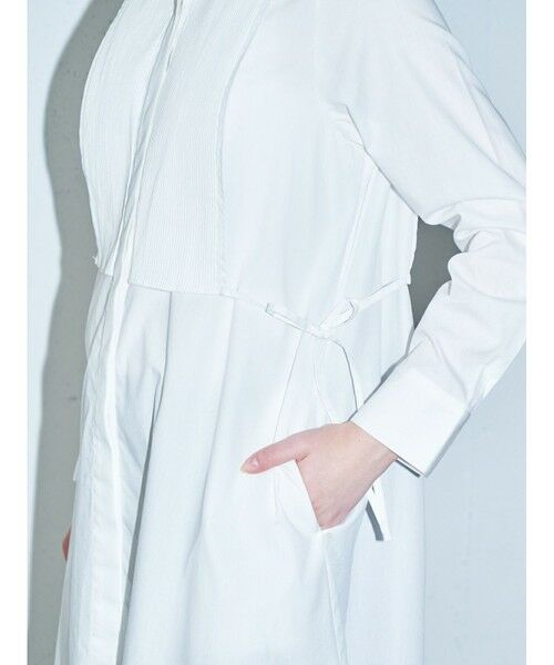 MIDIUMISOLID / ミディウミソリッド ドレス | MIDIUMISOLID for Ladies ピンタックヨークシャツワンピース | 詳細8