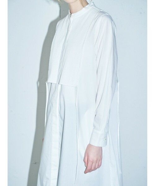 MIDIUMISOLID / ミディウミソリッド ドレス | MIDIUMISOLID for Ladies ピンタックヨークシャツワンピース | 詳細9