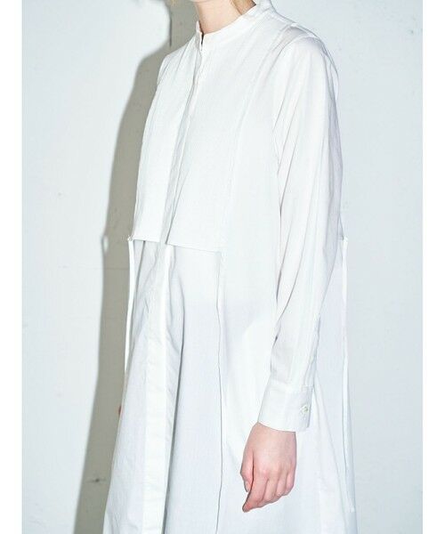 MIDIUMISOLID / ミディウミソリッド ドレス | MIDIUMISOLID for Ladies ピンタックヨークシャツワンピース | 詳細10