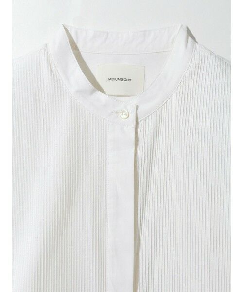 MIDIUMISOLID / ミディウミソリッド ドレス | MIDIUMISOLID for Ladies ピンタックヨークシャツワンピース | 詳細12