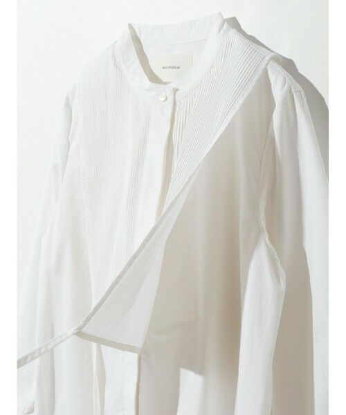 MIDIUMISOLID / ミディウミソリッド ドレス | MIDIUMISOLID for Ladies ピンタックヨークシャツワンピース | 詳細14