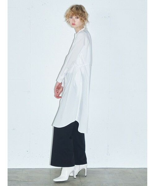 MIDIUMISOLID / ミディウミソリッド ドレス | MIDIUMISOLID for Ladies ピンタックヨークシャツワンピース | 詳細5