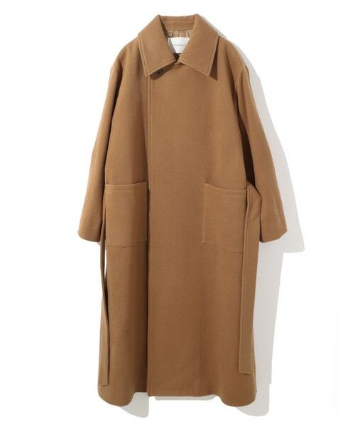 MIDIUMISOLID / ミディウミソリッド トレンチコート | MIDIUMISOLID ベルト付きロングコート(テラコッタ(color43))