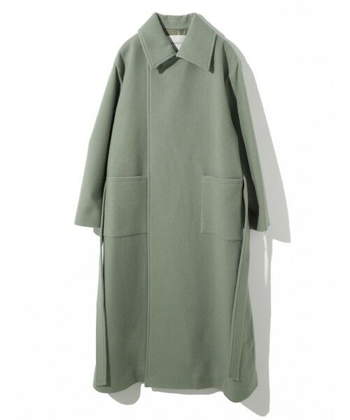 MIDIUMISOLID / ミディウミソリッド トレンチコート | MIDIUMISOLID ベルト付きロングコート | 詳細2