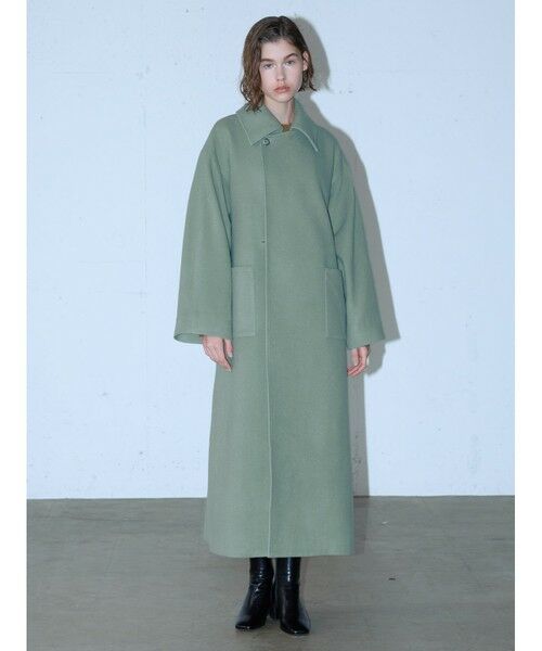MIDIUMISOLID / ミディウミソリッド トレンチコート | MIDIUMISOLID ベルト付きロングコート | 詳細10