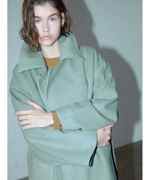 MIDIUMISOLID / ミディウミソリッド トレンチコート | MIDIUMISOLID ベルト付きロングコート | 詳細12