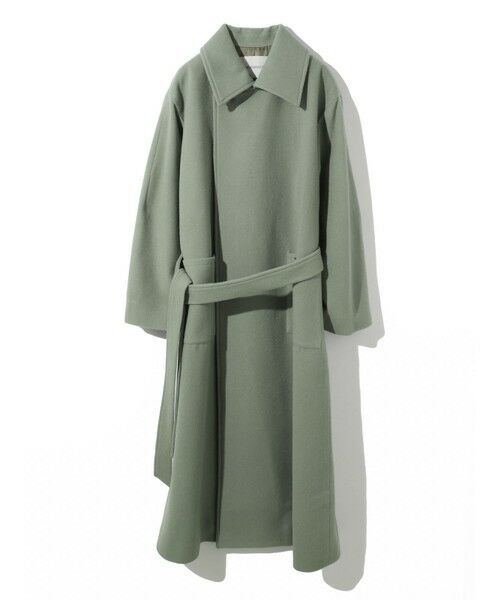 MIDIUMISOLID / ミディウミソリッド トレンチコート | MIDIUMISOLID ベルト付きロングコート | 詳細13