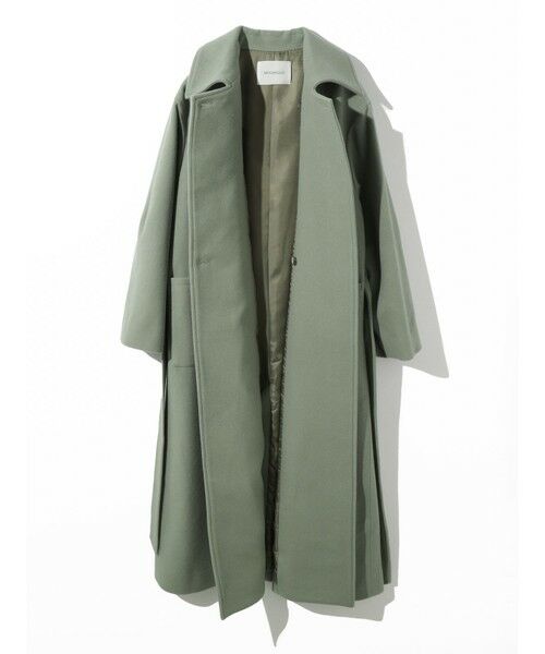 MIDIUMISOLID / ミディウミソリッド トレンチコート | MIDIUMISOLID ベルト付きロングコート | 詳細14