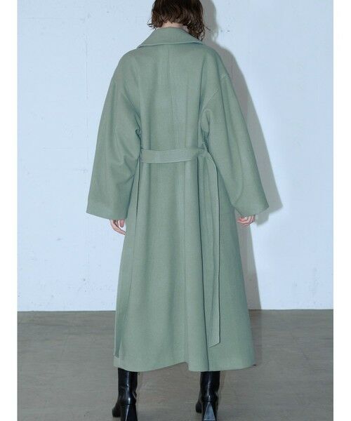 MIDIUMISOLID / ミディウミソリッド トレンチコート | MIDIUMISOLID ベルト付きロングコート | 詳細5