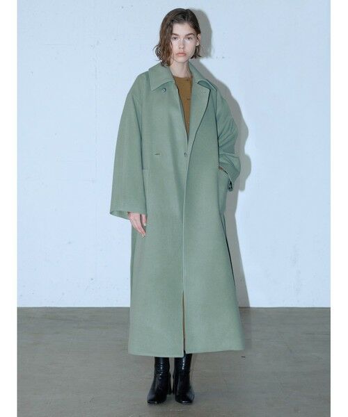 MIDIUMISOLID / ミディウミソリッド トレンチコート | MIDIUMISOLID ベルト付きロングコート | 詳細6