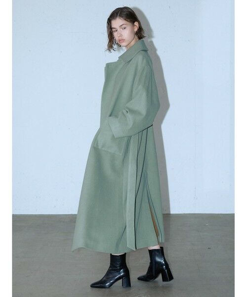 MIDIUMISOLID / ミディウミソリッド トレンチコート | MIDIUMISOLID ベルト付きロングコート | 詳細7