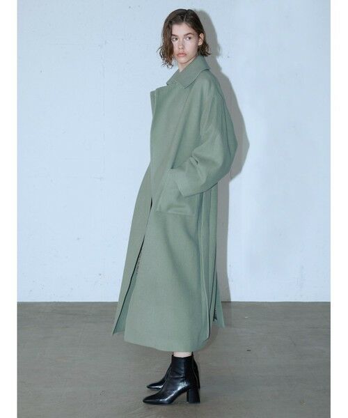 MIDIUMISOLID / ミディウミソリッド トレンチコート | MIDIUMISOLID ベルト付きロングコート | 詳細8