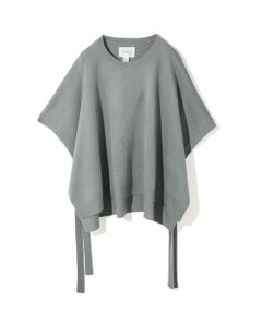 MIDIUMISOLID / ミディウミソリッド ニット・セーター | MIDIUMISOLID for Ladies サイドリボンポンチョ