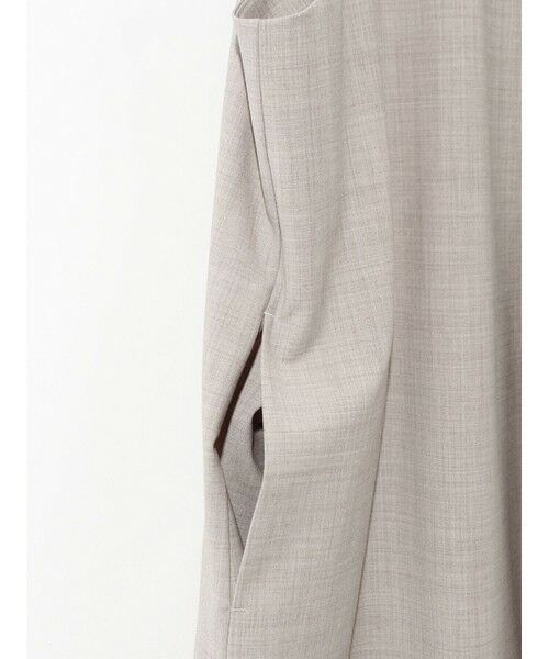 MIDIUMISOLID / ミディウミソリッド ベスト | MIDIUMISOLID ノーカラーワイドロングベスト | 詳細14