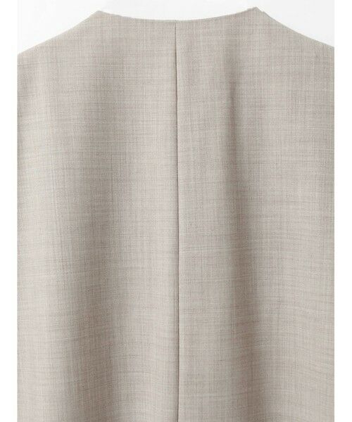 MIDIUMISOLID / ミディウミソリッド ベスト | MIDIUMISOLID ノーカラーワイドロングベスト | 詳細17