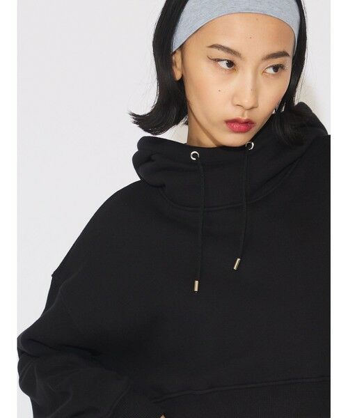 MIDIUMISOLID / ミディウミソリッド カットソー | MIDIUMISOLID for Ladies フード付きショートプルオーバー | 詳細9