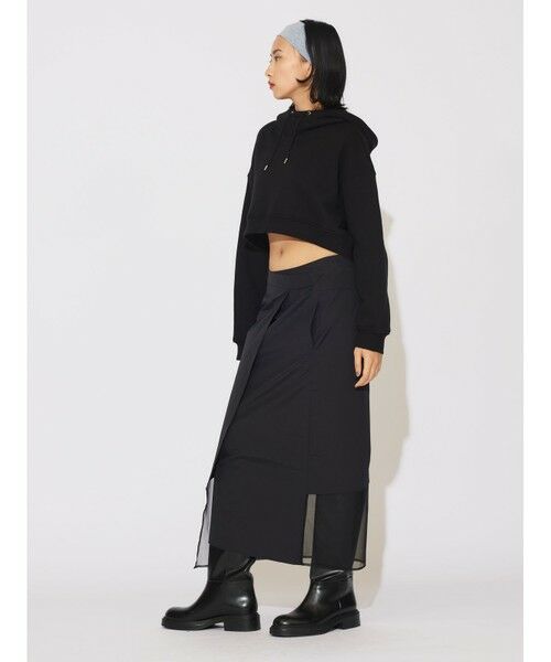 MIDIUMISOLID / ミディウミソリッド カットソー | MIDIUMISOLID for Ladies フード付きショートプルオーバー | 詳細11