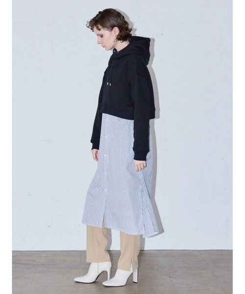 MIDIUMISOLID / ミディウミソリッド カットソー | MIDIUMISOLID for Ladies フード付きショートプルオーバー | 詳細6