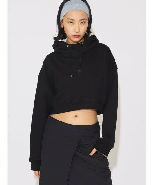 MIDIUMISOLID / ミディウミソリッド カットソー | MIDIUMISOLID for Ladies フード付きショートプルオーバー | 詳細8