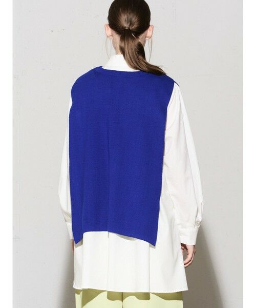 MIDIUMISOLID / ミディウミソリッド ベスト | MIDIUMISOLID for Ladies アラウンド2WAYニットベスト | 詳細4