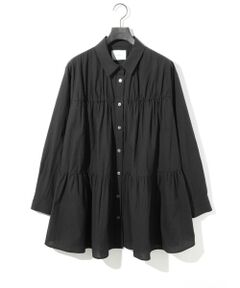 MIDIUMISOLID / ミディウミソリッド シャツ・ブラウス | MIDIUMISOLID for Ladies ティアードボリュームシャツ