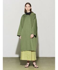 MIDIUMISOLID for Ladies フード付きオーバーコート