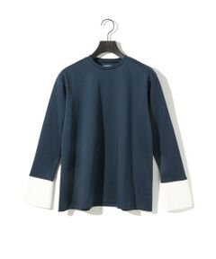 MIDIUMISOLID / ミディウミソリッド カットソー | MIDIUMISOLID for Ladies カフス切替プルオーバー