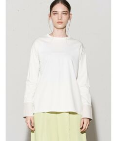 MIDIUMISOLID / ミディウミソリッド カットソー | MIDIUMISOLID for Ladies カフス切替プルオーバー