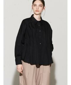 MIDIUMISOLID / ミディウミソリッド シャツ・ブラウス | MIDIUMISOLID for Ladies ピンタックドロップショルダーシャツ
