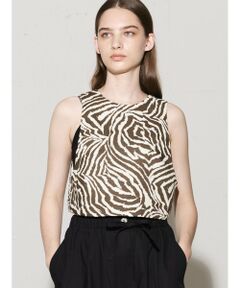MIDIUMISOLID / ミディウミソリッド ベスト | MIDIUMISOLID for Ladies ゼブラプリント ビスチェ