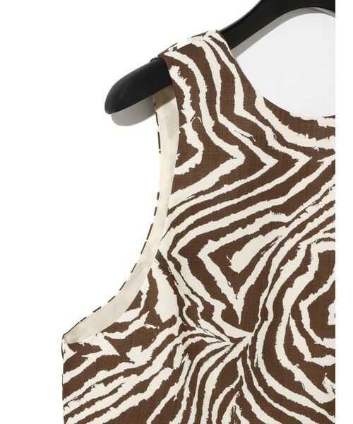 MIDIUMISOLID / ミディウミソリッド ベスト | MIDIUMISOLID for Ladies ゼブラプリント ビスチェ | 詳細10