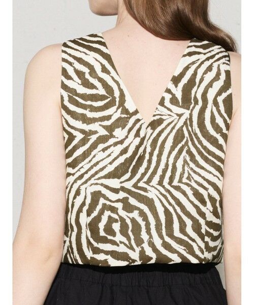 MIDIUMISOLID / ミディウミソリッド ベスト | MIDIUMISOLID for Ladies ゼブラプリント ビスチェ | 詳細8