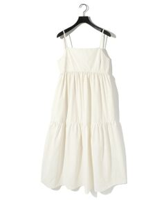 MIDIUMISOLID / ミディウミソリッド ロング・マキシ丈ワンピース | MIDIUMISOLID for Ladies C/NY ティアードキャミソールワンピース
