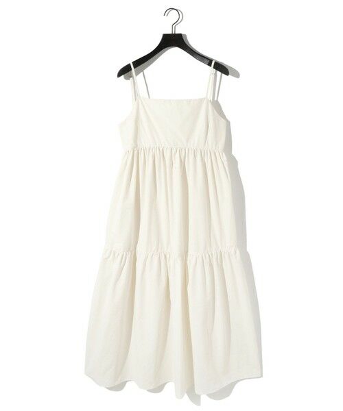 MIDIUMISOLID / ミディウミソリッド ロング・マキシ丈ワンピース | MIDIUMISOLID for Ladies C/NY ティアードキャミソールワンピース | 詳細2
