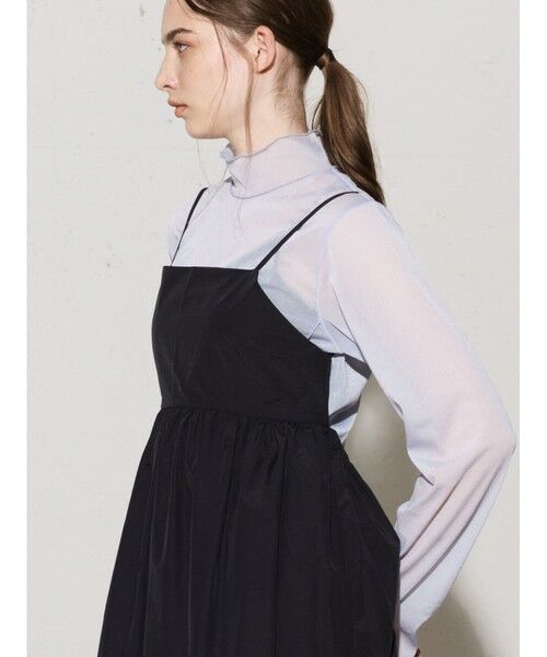 MIDIUMISOLID / ミディウミソリッド ロング・マキシ丈ワンピース | MIDIUMISOLID for Ladies C/NY ティアードキャミソールワンピース | 詳細8