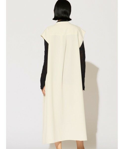MIDIUMISOLID / ミディウミソリッド ミニ丈・ひざ丈ワンピース | MIDIUMISOLID for Ladies アシンメトリープリーツノースリーブワンピース | 詳細8