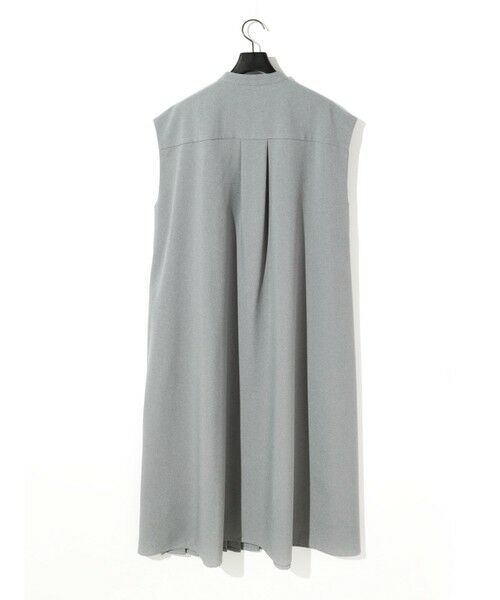 MIDIUMISOLID / ミディウミソリッド ミニ丈・ひざ丈ワンピース | MIDIUMISOLID for Ladies アシンメトリープリーツノースリーブワンピース | 詳細16