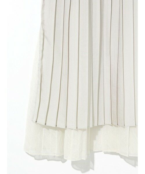 MIDIUMISOLID / ミディウミソリッド ミニ・ひざ丈スカート | MIDIUMISOLID for Ladies チュールレイヤードプリーツスカート | 詳細12