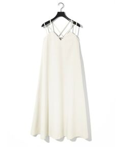 MIDIUMISOLID / ミディウミソリッド ロング・マキシ丈ワンピース | MIDIUMISOLID for Ladies バッククロスキャミソールワンピース