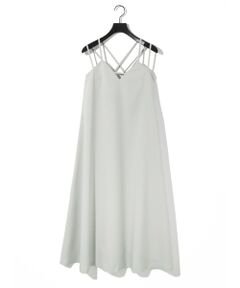 MIDIUMISOLID / ミディウミソリッド ロング・マキシ丈ワンピース | MIDIUMISOLID for Ladies バッククロスキャミソールワンピース