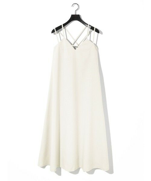 MIDIUMISOLID / ミディウミソリッド ロング・マキシ丈ワンピース | MIDIUMISOLID for Ladies バッククロスキャミソールワンピース | 詳細1